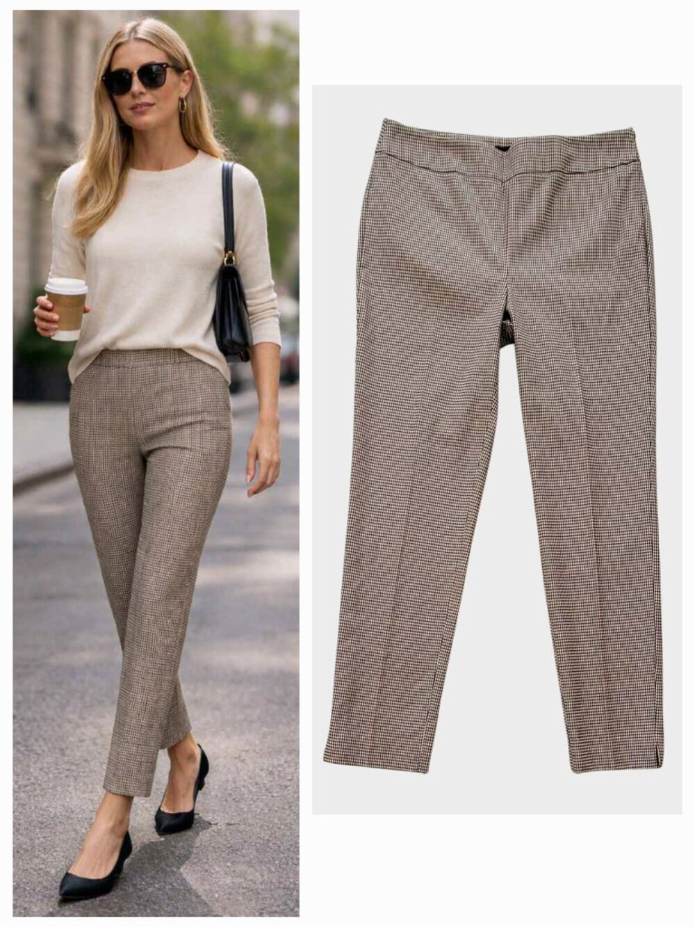 Talbots Chatham Ankle Pant Heritage Checked NEW Size 10
